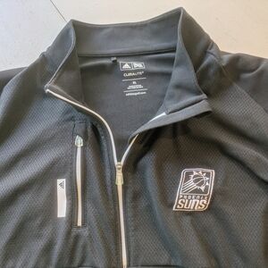 Adidas Phoenix Suns Black Climalite Zip Pullover
